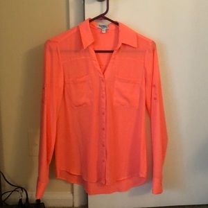 Hot Orange Express Portofino slimfit shirt